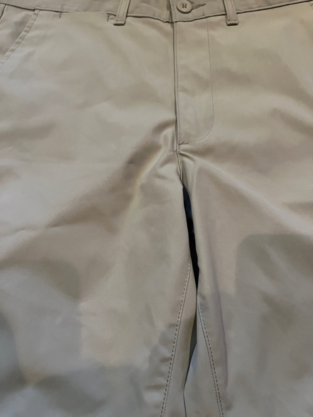 Shorts mens new waist size 32” George flat front grey above the knee polyester